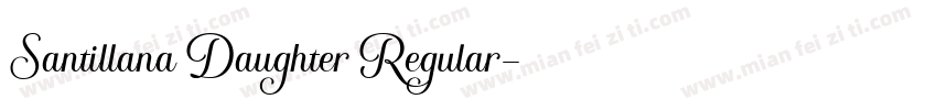 Santillana Daughter Regular字体转换